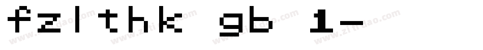 fzlthk gb 1字体转换